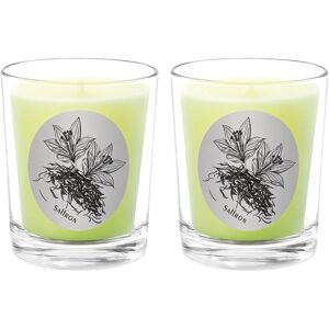 Qualitas Candles Saffron Two Scented Beeswax Candle Set White 13oz