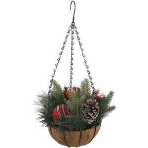 Flora Bunda 13In Xmas Hanging Basket Natural NoSize
