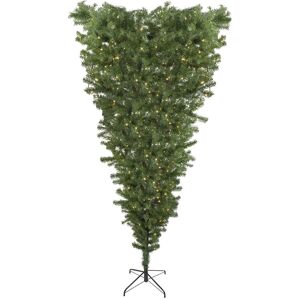 Northlight 7.5ft Pre-Lit Green Spruce Artificial Upside Down Christmas Tree - Warm White LED Lights Green NoSize