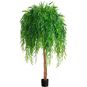 Nearly Natural 6ft Willow Artificial Tree (Real Touch) Green NoSize