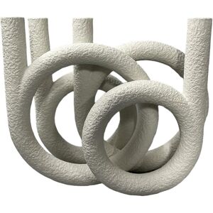 Sagebrook Home 15in Looped 4-Taper Candleholder White NoSize