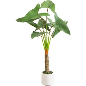 Nearly Natural 4.5ft Artificial Arrowhead Philodendron in Decorative Planter Green NoSize