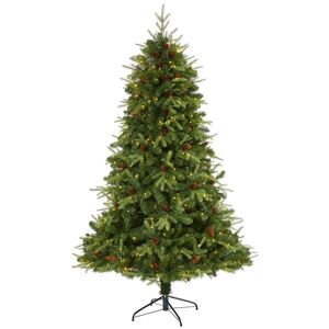 Nearly Natural 7Ft. Wellington Spruce Natural Look Artificial Christmas Tree Green NoSize