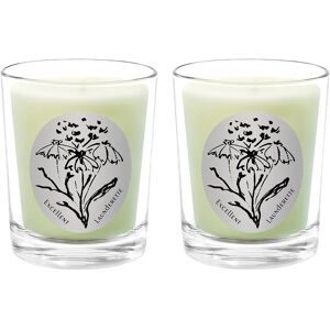 Qualitas Candles Excellent Launderette Two Scented Beeswax Candle Set White 13oz