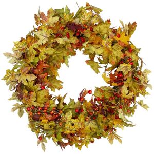 Northlight Berries And Twigs Artificial Thanksgiving Wreath Yellow 30-in- Unlit Yellow NoSize