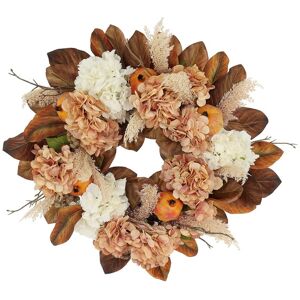 Creative Labs Displays 24in Fall Wreath with Hydrangeas & Pomegranates Cream NoSize
