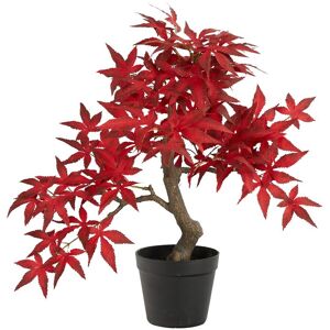 Nearly Natural 20in Autumn Maple Artificial Bonsai Tree Red NoSize