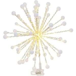 Gerson International Modern Starburst Christmas Tree Topper, 200 Warm White LEDs Gold NoSize