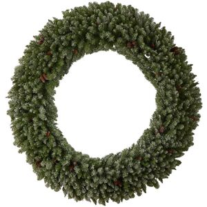 Nearly Natural 6Ft. Giant Flocked Artificial Christmas Wreath Green NoSize