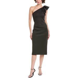 Jovani One-Shoulder Scuba Cocktail Dress Black 00