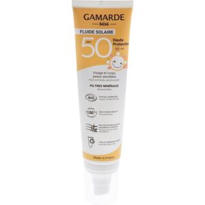 Gamarde Unisex 3.38oz Bebe Face & Body Sensitive Skin Sun Fluid SPF 50 NoColor NoSize