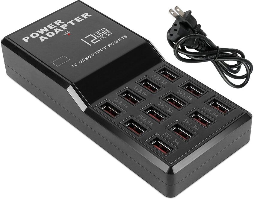 Fresh Fab Finds iMounTEK 12 Port USB Charging Station Hub Black NoSize