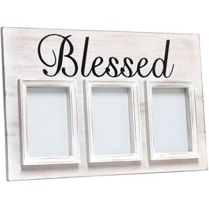 Lalia Home 3 Photo Collage Frame 4x6 Picture Frame White NoSize