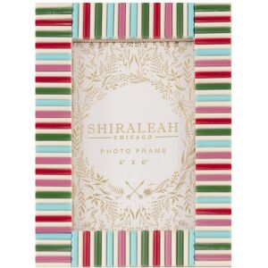 Shiraleah Viva 4 X 6 Mosaic Stripes Picture Frame NoColor NoSize