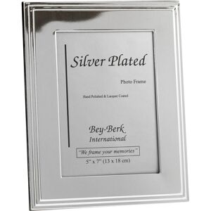Bey-Berk Silver Plated Picture Frame with Easel Back NoColor ns
