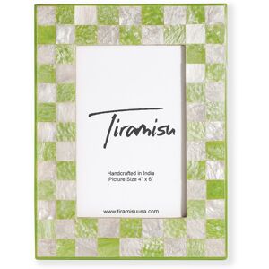 Tiramisu Handcrafted Resin Photo Frame Green ns