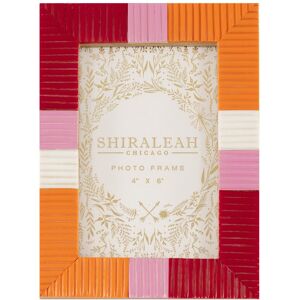 Shiraleah Viva 4 X 6 Colorblocked Picture Frame Red NoSize