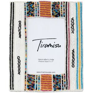 Tiramisu Monochrome Harmony Beaded 5x7 Picture Frame NoColor 5 x 7