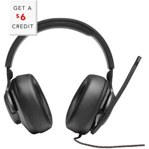 JBL Quantum 200 Wired Over-Ear Gaming Headset with Flip-Up Mic with $6 Credit Black NoSize