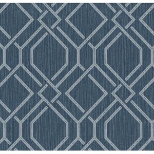 Brewster Frege Blue Trellis Wallpaper NoColor NoSize