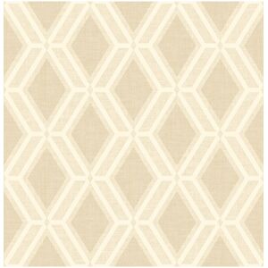 Brewster Advantage Mersenne Beige Geometric Wallpaper Multi NoSize