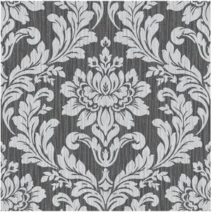 Brewster Galois Silver Damask Wallpaper Multi NoSize