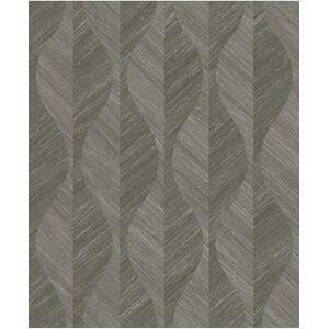 Brewster Advantage Oresome Dark Grey Ogee Wallpaper Multi NoSize