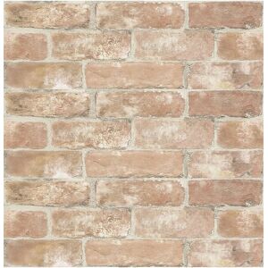 InHome Old Town Brick Peel & Stick Wallpaper Red NoSize