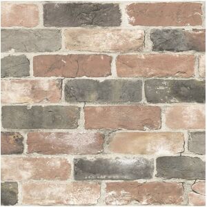 NuWallpaper Newport Reclaimed Brick Peel & Stick Wallpaper Red NoSize