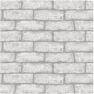 InHome Cambridge Brick Grey Peel & Stick Wallpaper Grey NoSize