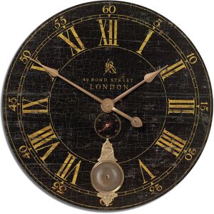 Uttermost Bond Street 30in Black Wall Clock NoColor NoSize