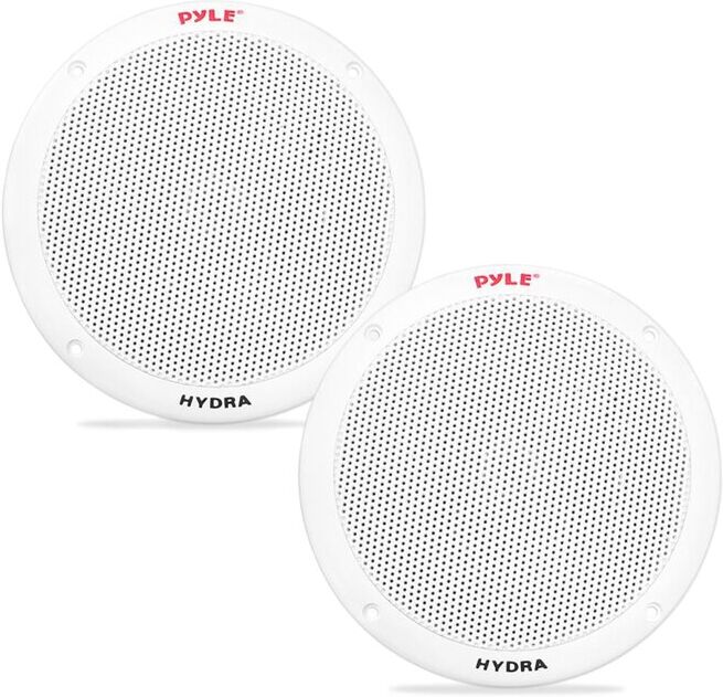 Pyle Dual 6.5In Waterproof Marine Speakers White NoSize