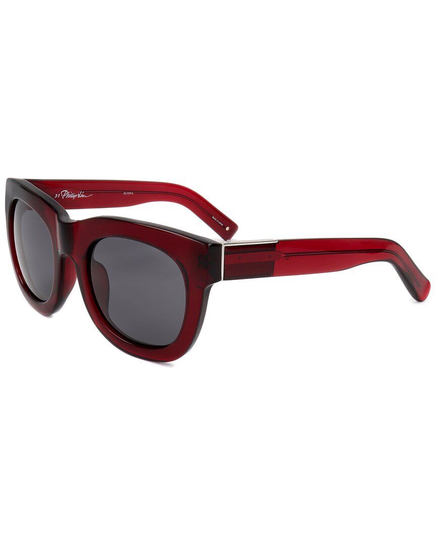 Philip Lim by Linda Farrow Unisex PL159 51mm Sunglasses Red NoSize