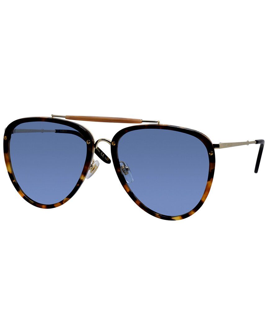 Gucci Unisex G0672S 58mm Sunglasses Brown NoSize