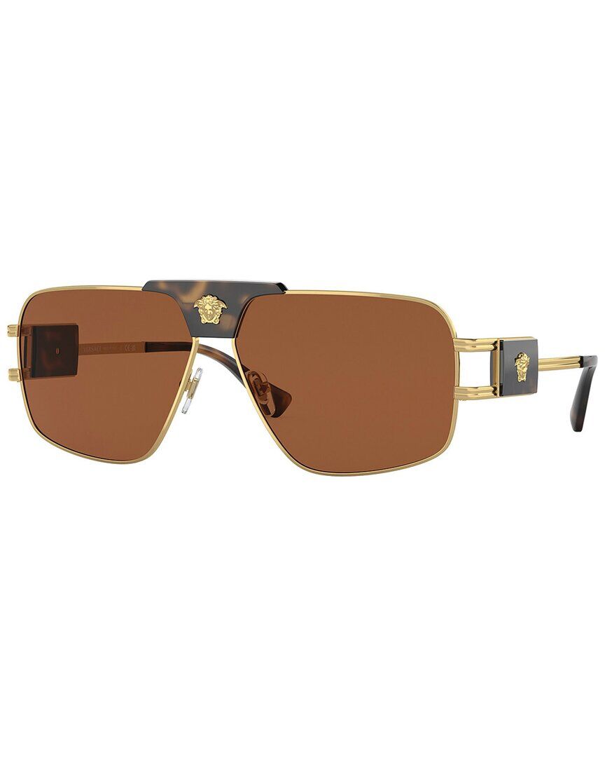 Versace Men's VE2251 63mm Sunglasses Gold NoSize