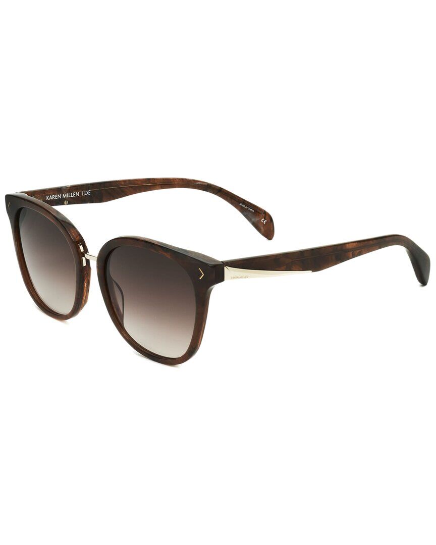 Karen Millen Women's KM5027 53mm Sunglasses Brown NoSize