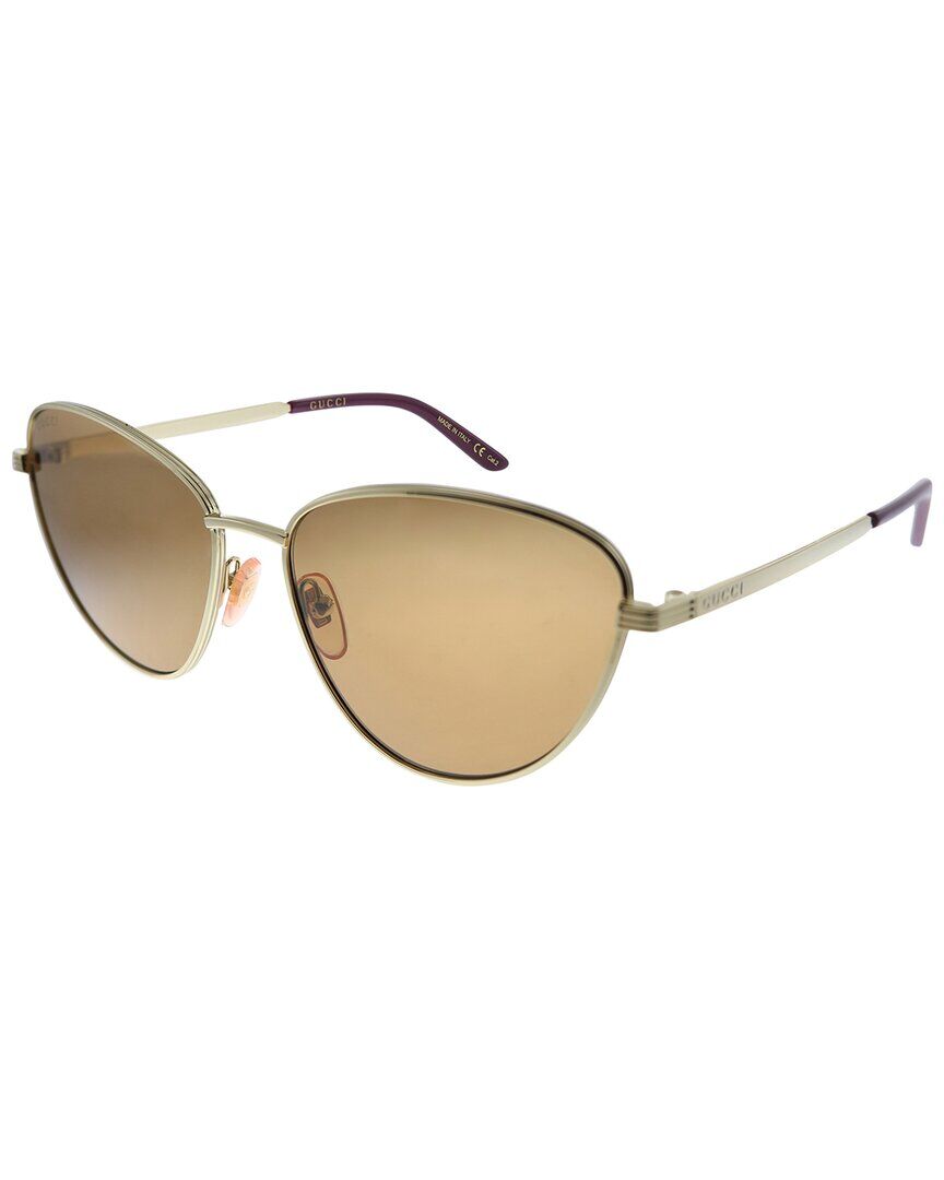 Gucci Women's GG0803S 58mm Polarized Sunglasses Gold NoSize