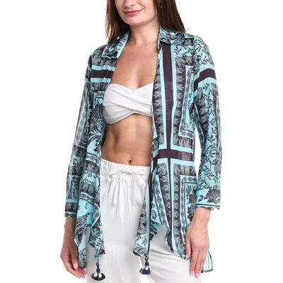 PQ Swim Millie Tie Cover-Up Blue XS/S PQ Swim Millie Tie Cover-Up Blue XS/S