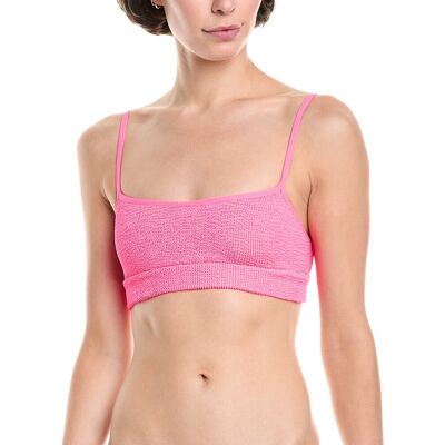 bond-eye swim Strap Saint Crop Bikini Top Yellow os bond-eye swim Strap Saint Crop Bikini Top Yellow os