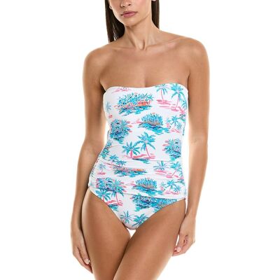 Tommy Bahama Island Cays Oasis Bandeau One-Piece White 2 Tommy Bahama Island Cays Oasis Bandeau One-Piece White 2