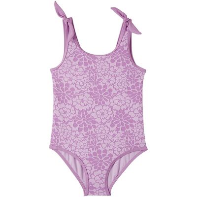 Kensie 2-Tone Floral Swimsuit Purple 4 Kensie 2-Tone Floral Swimsuit Purple 4