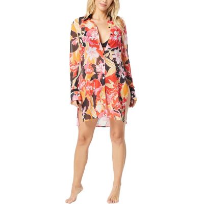 Carmen Marc Valvo Cover-Up Shirt NoColor xs Carmen Marc Valvo Cover-Up Shirt NoColor xs