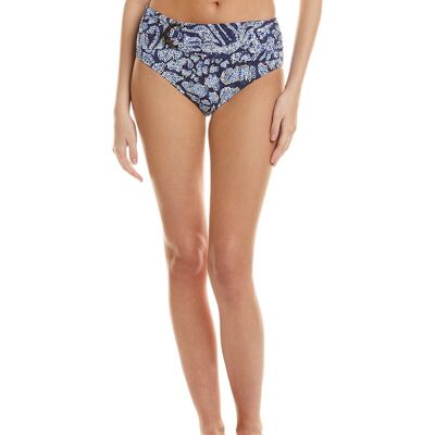 Tommy Bahama Playa Brava High-Waist Ring Bikini Bottom Blue m Tommy Bahama Playa Brava High-Waist Ring Bikini Bottom Blue m
