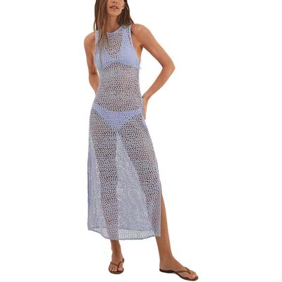 ViX Twist Long Cover-Up Blue l ViX Twist Long Cover-Up Blue l