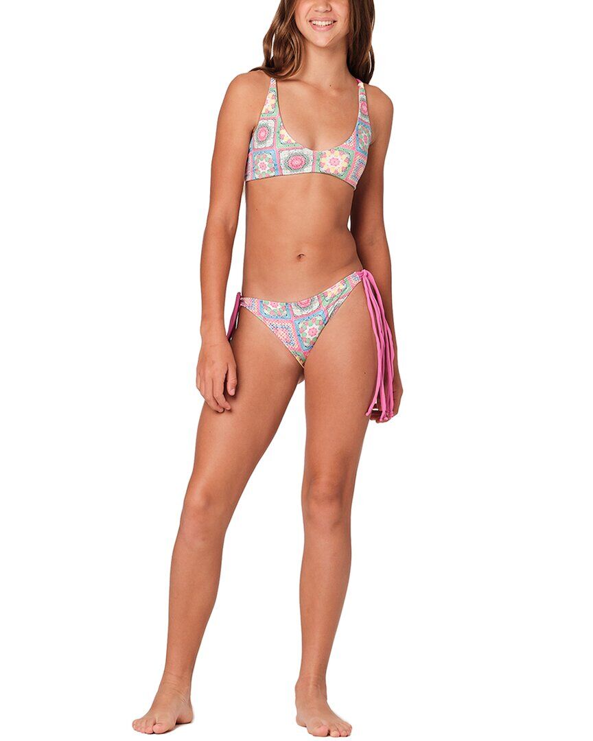 Submarine All String Attached Bikini Set Pink 10