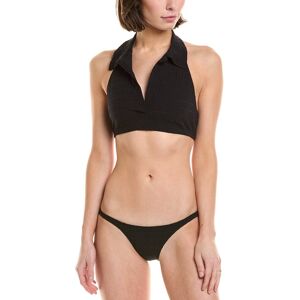 Lisa Marie Fernandez 2pc Polo Bikini Set Black 3 - M
