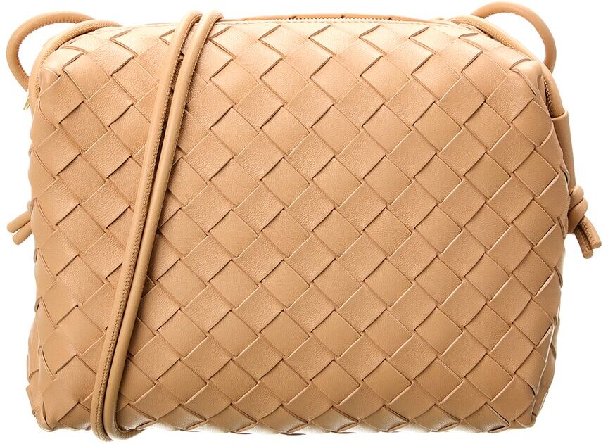 Bottega Veneta Loop Small Intrecciato Leather Camera Bag Beige NoSize