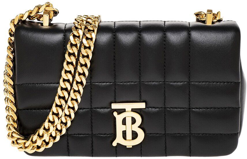 Burberry Lola Mini Leather Shoulder Bag (Authentic Pre-Owned) Black os