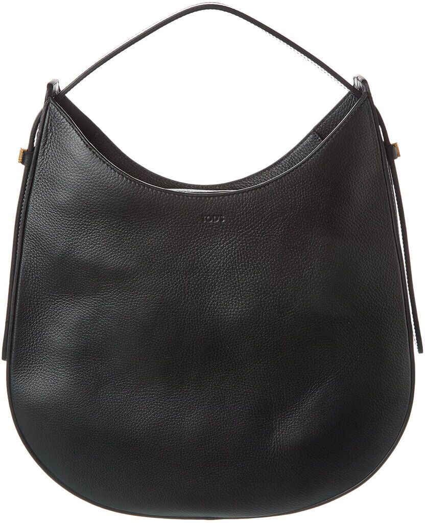 TOD's TODs Logo Leather Hobo Bag Black NoSize