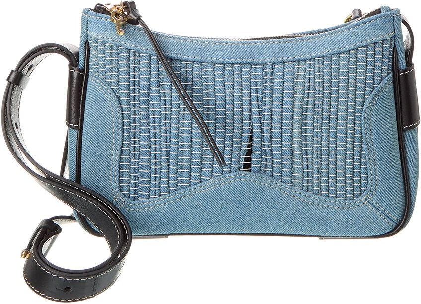 See by Chlo Mini Denim & Leather Hobo Bag Blue NoSize